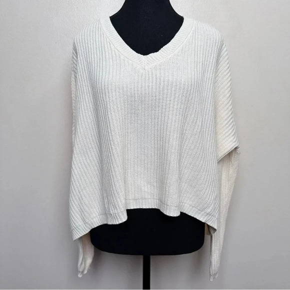 Emma Knudsen Womens XS Ribbed Kate Sweater In White - Picture 2 of 16